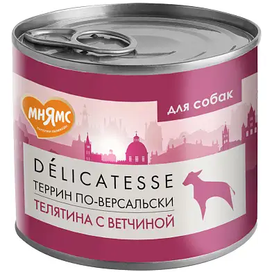Мнямс консервы для собак всех пород "Фегато по-венециански" (телятина с печенью)
