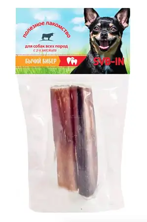 Купить svb-in лакомство для собак мелких и средних пород, бибер бычий